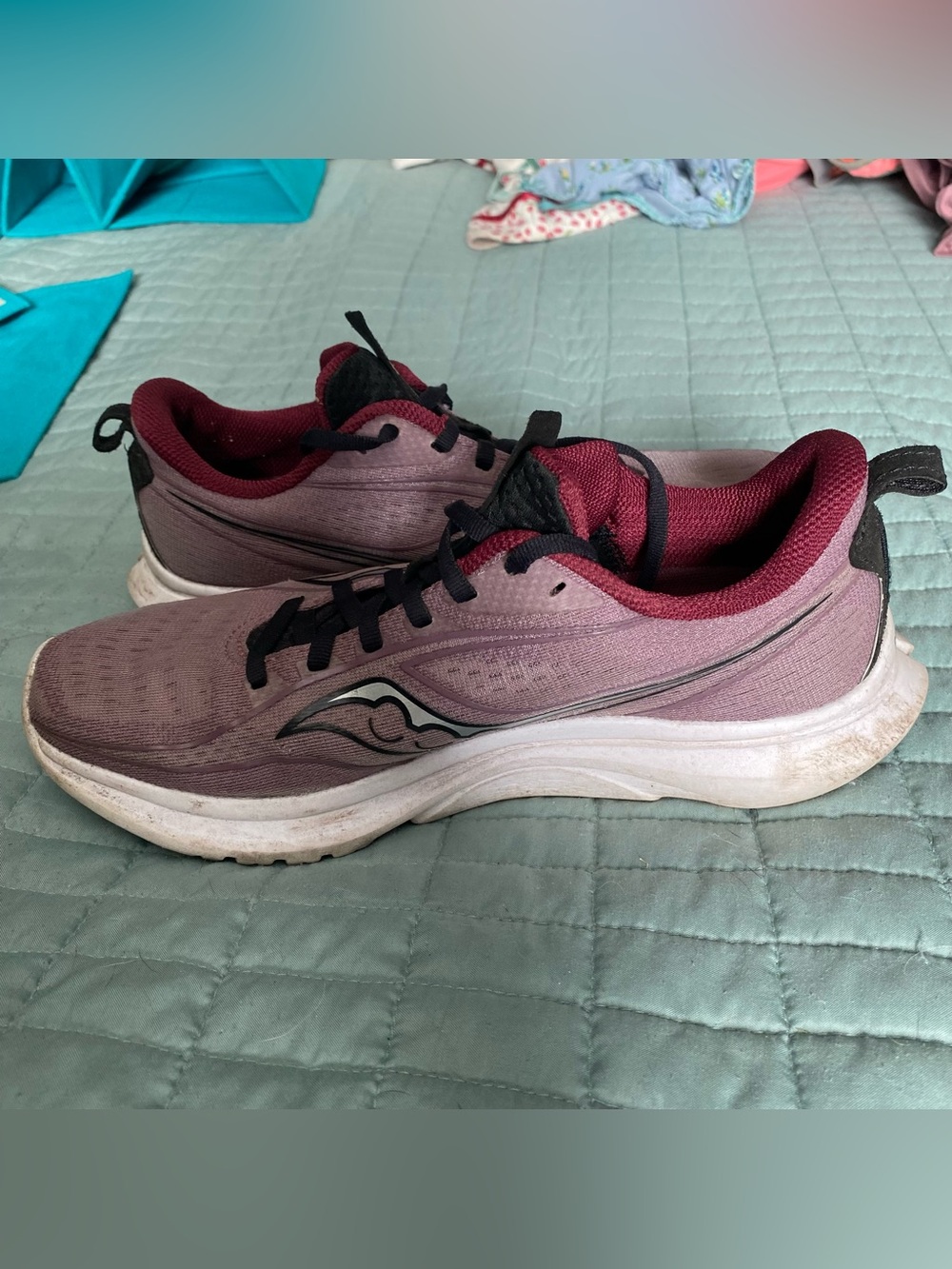 Saucony Women's Running Shoes in Dusty Mauve and Black - Picture 3 of 10